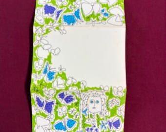 Vintage Gloria Vanderbilt Postalette / Vintage Stationery / Folding Note