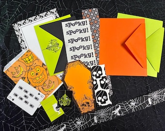 Spooky Halloween Paper Pack / Junk Journaling / Vintage Stationery