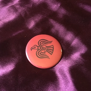 Raven on Red / Button / Pinback
