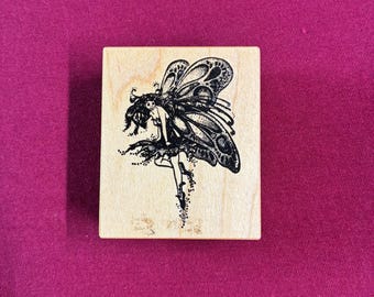 Vintage PSX Pixie Fairy Rubber Stamp