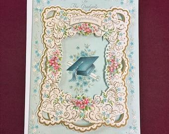 Very Vintage Hallmark 3D Graduation Card / Congratulations