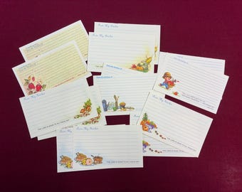 Vintage Recipe Card Set / Religious Quotes