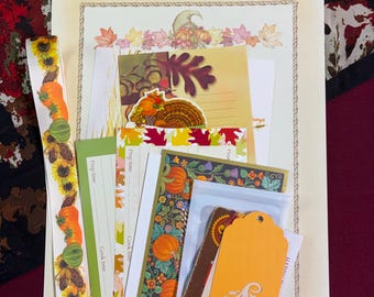 Vintage Thanksgiving Paper Pack / Junk Journaling / Snail Mail / Give Thanks