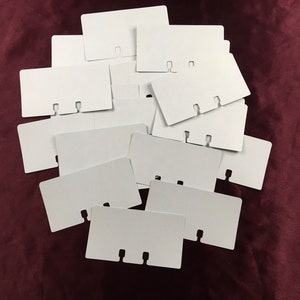 Light Blue Rolodex Cards / Set of 20 / 2 1/4 X 4