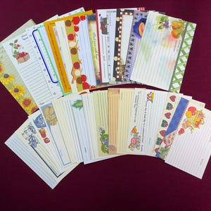 Vintage and Modern Mixed Lot Recipe Cards / Set of 30