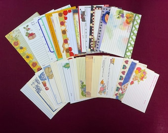 Vintage and Modern Mixed Lot Recipe Cards / Set of 30