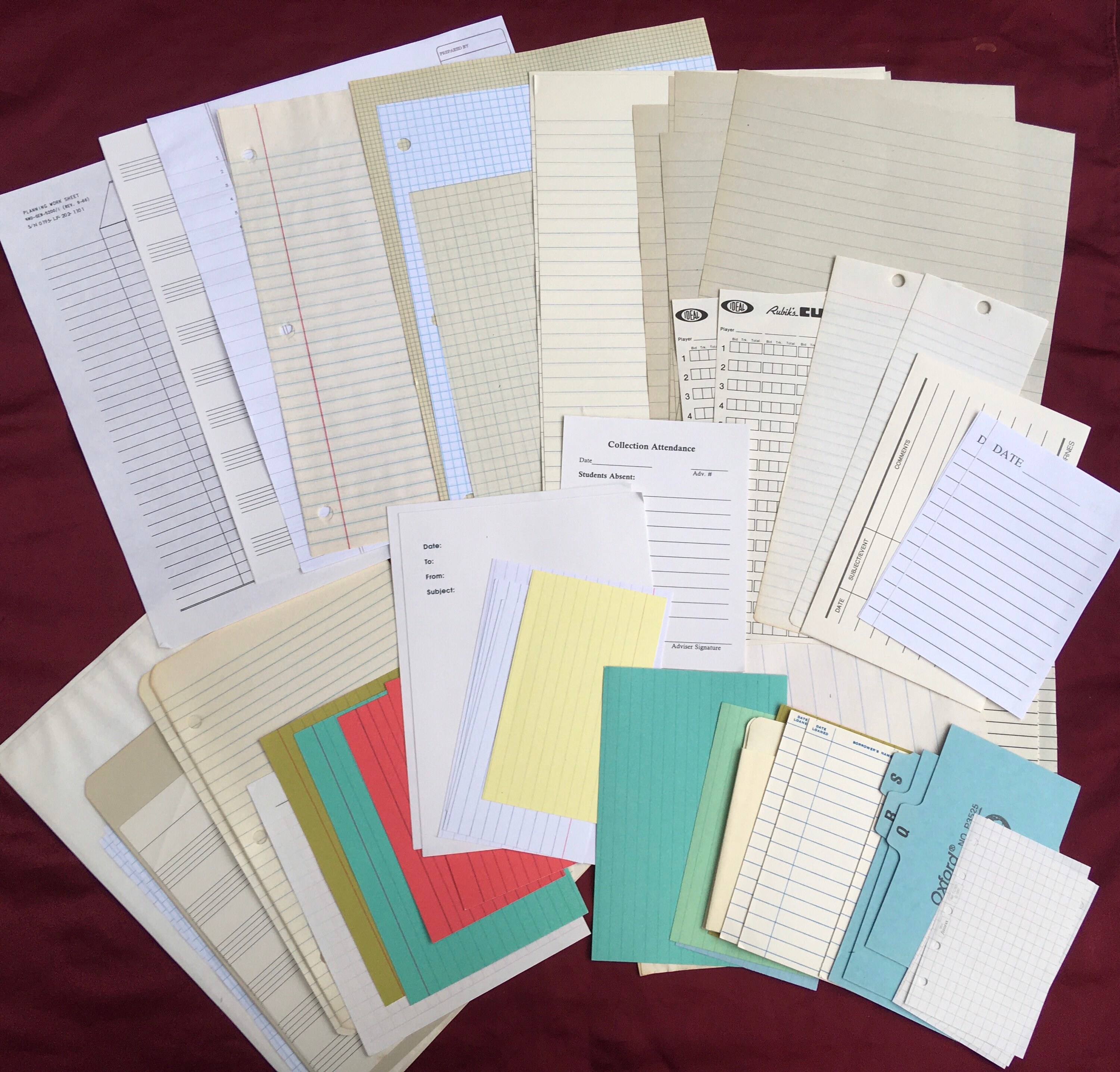 Business Papers Pack / Large / Journal Papers / Recycloves Etsy