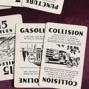 Touring Game Cards / Travel / Cars / Playing Cards / Set of 20 Individual Cards image 4