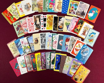 Franken Deck / Full Deck of Vintage and New Playing Cards / 52 Cards / Frankendeck