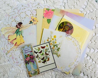 Yellow Fairy Paper Pack / Stationery / Junk Journaling