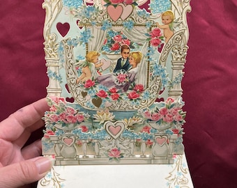 Vintage American Greetings Valentine Card / 3D / Display Card / Wife