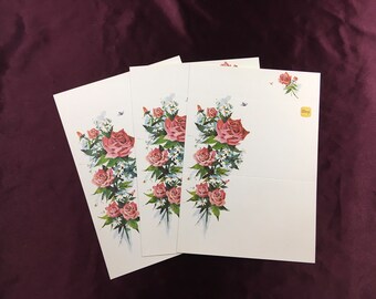 Red Roses Folding Notes / Just-a-Notes / Stationery