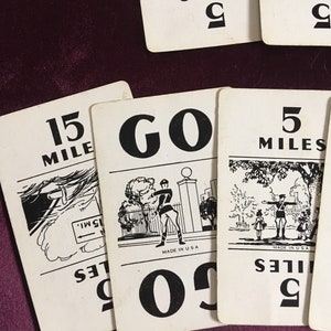 Touring Game Cards / Travel / Cars / Playing Cards / Set of 20 Individual Cards image 3