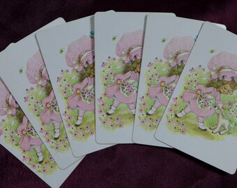 Vintage Little Pink Bo Peep Playing Cards