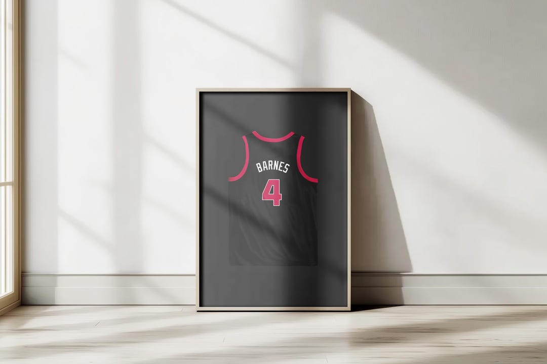 Scottie Barnes Jersey Poster - Toronto Raptors 2025 - Sports Bedroom