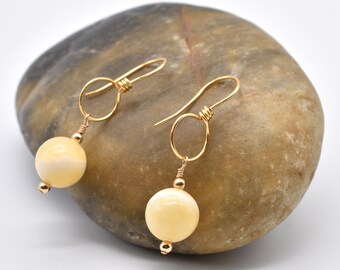 Mother of Pearl Earrings, MOP Jewelry