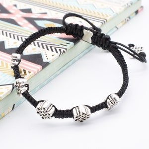 Celtic Knot Macrame Bracelet, Adjustable, Birthday Gift Idea