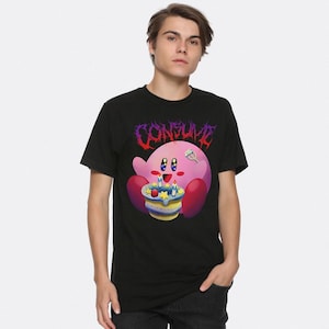 Kirby Consume Funny Metal T-Shirt, Cotton Tee, Men's Women's Sizes (KRB-54561)