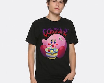 Kirby Consume Funny Metal T-Shirt, Cotton Tee, Men's Women's Sizes (KRB-54561)