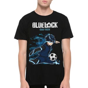 Camiseta de algodón de Yoichi Isagi de Blue Lock, tallas para hombres y mujeres (LOC-43888)