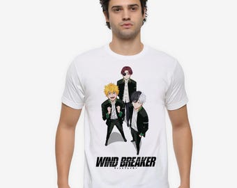 ウィンドブレーカーTシャツ、コットンTシャツ、メンズ・レディースサイズ（WND-465874）