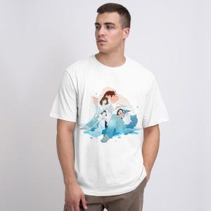 Camiseta de algodón de Ame y Yuki, de Wolf Children, tallas para hombres y mujeres (ANI-895223)