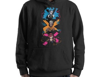 Arcane Jinx Ekko Vi Hoodie and Sweatshirt / Unisex Sizes (ARC-983129)