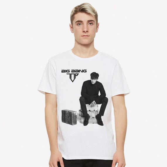 Big Bang TOP Choi Seung-hyun T-shirt, Cotton Tee, Men's Women's