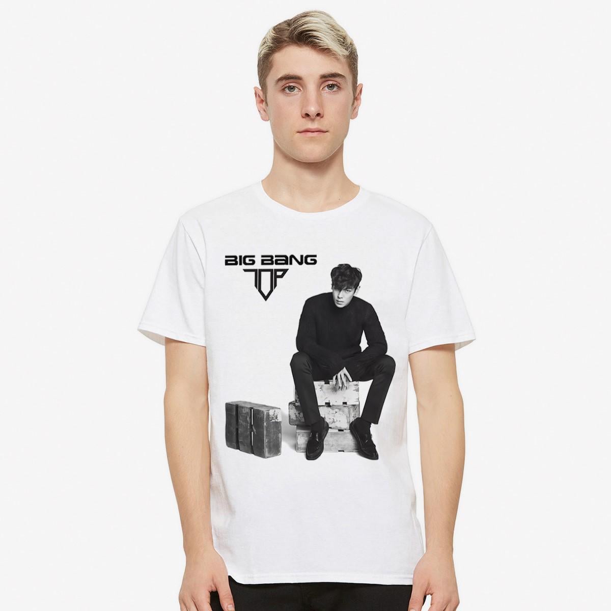 Big Bang TOP Choi Seung-hyun T-shirt, Cotton Tee, Men's Women's