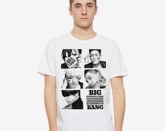 Big Bang K-pop T-shirt, BIGBANG Shirt, Men's and Women's Sizes
