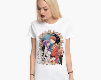 Frieren Beyond Journey's End Stark y Fern camiseta, camiseta de algodón Sousou no Frieren
