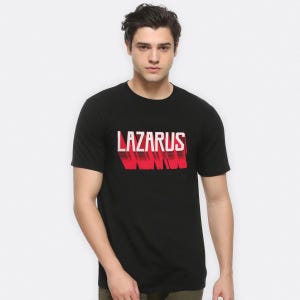 T-shirt con logo Lazarus, in cotone, taglie da uomo a donna (ANI-978343)