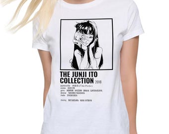 Das Junji Ito Kollektion 2018 Horror T-Shirt, Baumwoll-T-Shirt, Herren- und Damengrößen