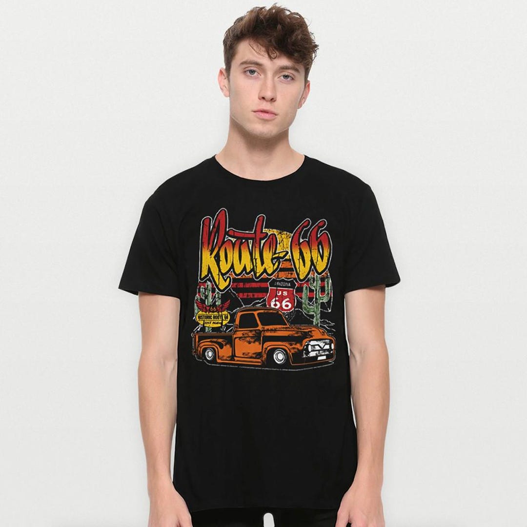 Route 66 Vintage T-shirt, Cotton Tee, Men's Women's Sizes (DSN