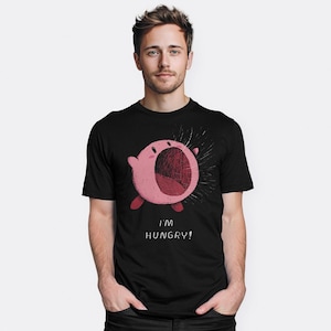 Kirby I'm Hungry T-Shirt, Cotton Tee, Men's Women's Sizes (KRB-54411)