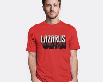Lazarus Logo T-Shirt, Cotton Tee, Men's Women's Sizes (ANI-978123)
