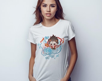 Nezha Conquers the Dragon King T-Shirt, Cotton Tee, Men's Women's Sizes (MUL-101871)