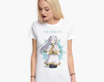 Camiseta Frieren Beyond Journey's End, camiseta de algodón Sousou no Frieren, tallas para hombres y mujeres