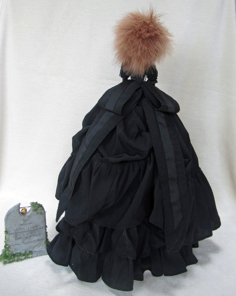 Amanda Coombe Young Widow Gothic Art Doll ooak image 5