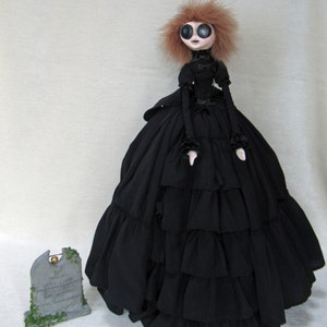 Amanda Coombe Young Widow Gothic Art Doll ooak image 4