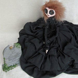 Amanda Coombe Young Widow Gothic Art Doll ooak image 1