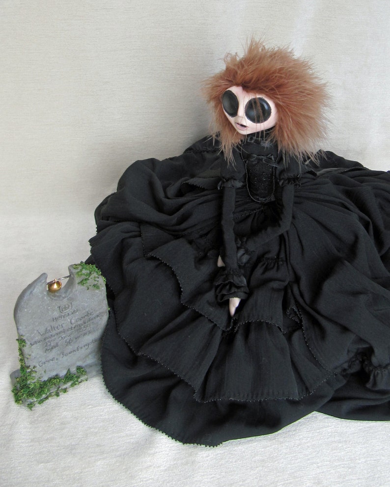 Amanda Coombe Young Widow Gothic Art Doll ooak image 1