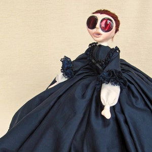 Christina Rossetti Victorian Gothic Art Doll image 4