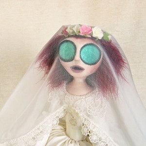 Jane Eyre Bronte Victorian Gothic Bride Art Doll image 5