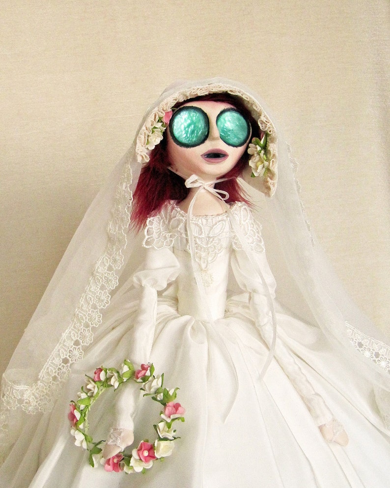 Jane Eyre Bronte Victorian Gothic Bride Art Doll image 1