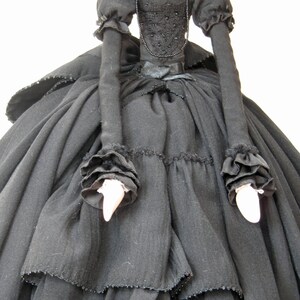 Amanda Coombe Young Widow Gothic Art Doll ooak image 3