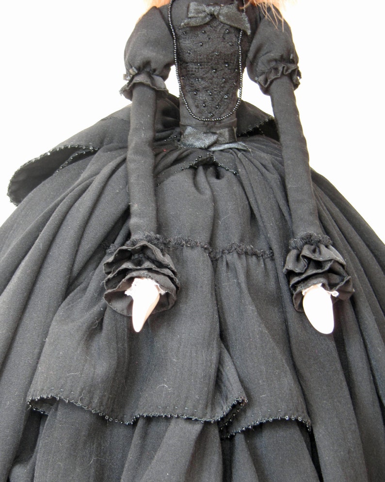 Amanda Coombe Young Widow Gothic Art Doll ooak image 3