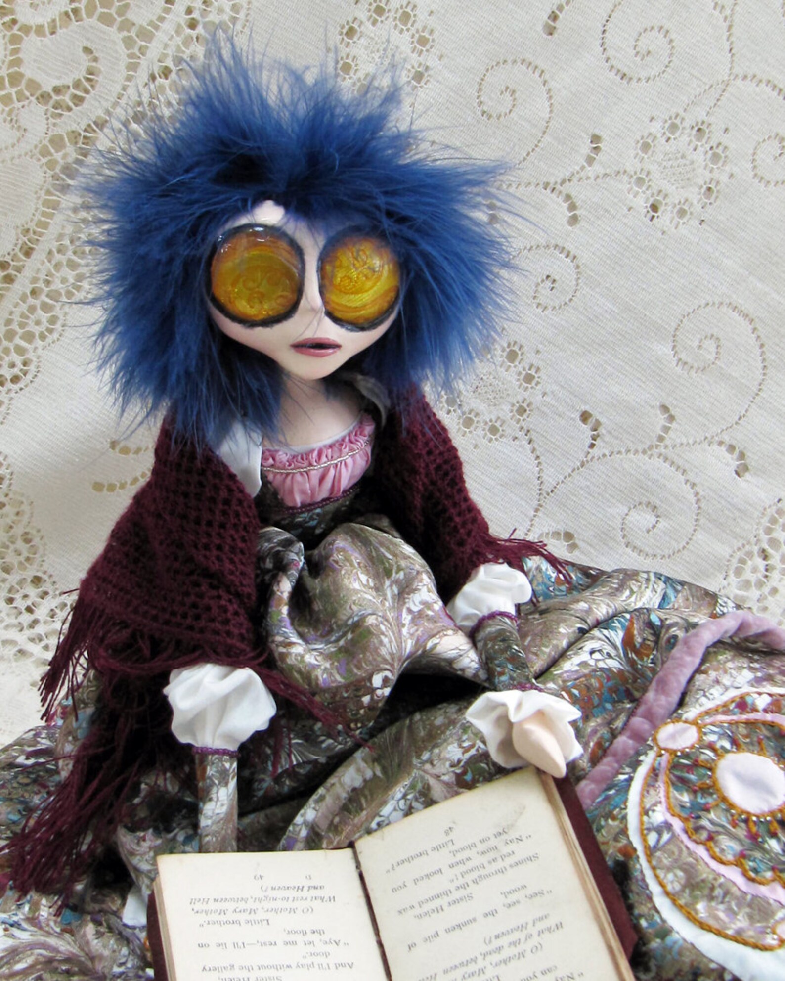 The Storyteller Fantasy Art Doll Etsy