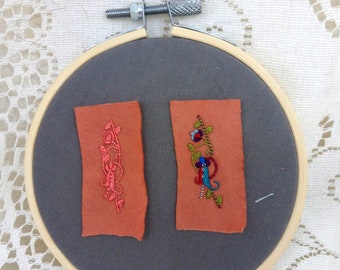 Embroidery Sampler - Mounted Ribbons