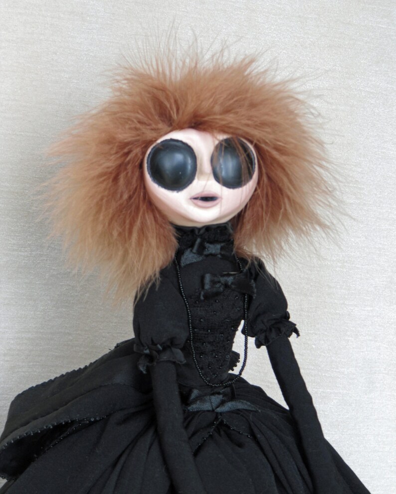 Amanda Coombe Young Widow Gothic Art Doll ooak image 2